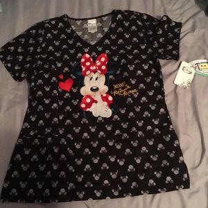 SOLD!! Minnie Mouse scrub top